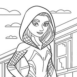 Раскраска: Призрачный паук (Супергерои и Суперзлодеи) #217891 - Бесплатные раскраски для печати