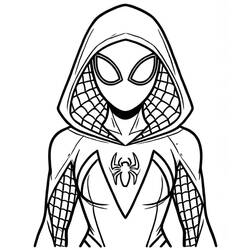 Раскраски: Призрачный паук - Бесплатные раскраски для печати
