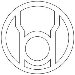 Раскраски: Зелёный фонарь - Бесплатные раскраски для печати