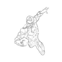 Раскраска: Зелёный фонарь (Супергерои и Суперзлодеи) #81357 - Бесплатные раскраски для печати