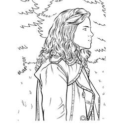 Раскраски: Гермиона Грейнджер - Бесплатные раскраски для печати