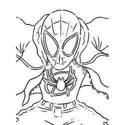 Раскраска: Майлз Моралес (Супергерои и Суперзлодеи) #212078 - Бесплатные раскраски для печати