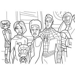 Раскраска: Майлз Моралес (Супергерои и Суперзлодеи) #212107 - Бесплатные раскраски для печати