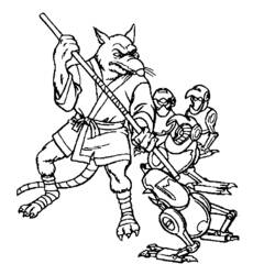 Раскраска: Ninja Turtles (Супергерои и Суперзлодеи) #75634 - Бесплатные раскраски для печати