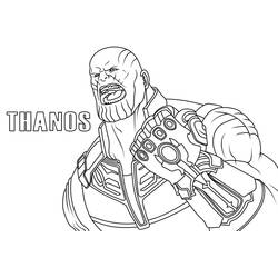 Раскраска: Танос (Супергерои и Суперзлодеи) #206558 - Бесплатные раскраски для печати
