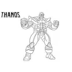 Раскраска: Танос (Супергерои и Суперзлодеи) #206559 - Бесплатные раскраски для печати