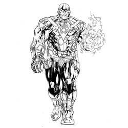Раскраска: Танос (Супергерои и Суперзлодеи) #206599 - Бесплатные раскраски для печати