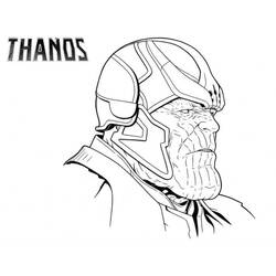 Раскраска: Танос (Супергерои и Суперзлодеи) #206603 - Бесплатные раскраски для печати