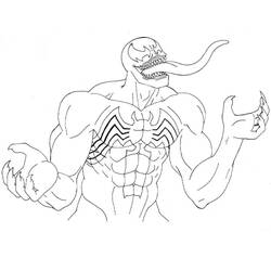 Раскраска: Веном (Супергерои и Суперзлодеи) #176243 - Бесплатные раскраски для печати