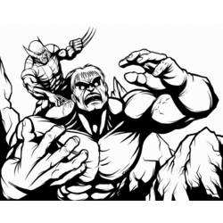 Раскраска: Росомаха (Супергерои и Суперзлодеи) #74983 - Бесплатные раскраски для печати