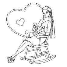 Раскраски: Барби - Бесплатные раскраски для печати