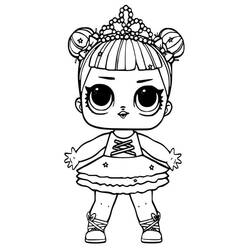 Раскраска: Кукла LOL (Игрушки и Игры) #176770 - Бесплатные раскраски для печати