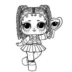 Раскраска: Кукла LOL (Игрушки и Игры) #176777 - Бесплатные раскраски для печати