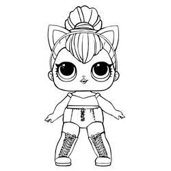 Раскраска: Кукла LOL (Игрушки и Игры) #176785 - Бесплатные раскраски для печати