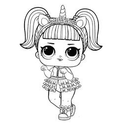 Раскраска: Кукла LOL (Игрушки и Игры) #176787 - Бесплатные раскраски для печати
