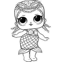 Раскраска: Кукла LOL (Игрушки и Игры) #176794 - Бесплатные раскраски для печати