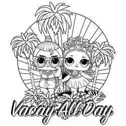 Раскраска: Кукла LOL (Игрушки и Игры) #176799 - Бесплатные раскраски для печати
