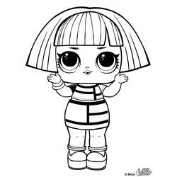 Раскраска: Кукла LOL (Игрушки и Игры) #176807 - Бесплатные раскраски для печати