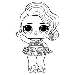 Раскраска: Кукла LOL (Игрушки и Игры) #176820 - Бесплатные раскраски для печати