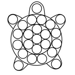 Раскраска: Pop It (Игрушки и Игры) #200867 - Бесплатные раскраски для печати