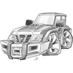 Раскраска: Полноприводные автомобили (Транспорт) #145935 - Бесплатные раскраски для печати