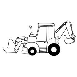 Раскраска: Экскаватор (Транспорт) #209344 - Бесплатные раскраски для печати