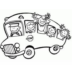 Раскраска: Автобус (Транспорт) #135317 - Бесплатные раскраски для печати