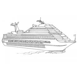 Раскраска: Круизный лайнер (Транспорт) #140711 - Бесплатные раскраски для печати