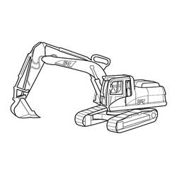 Раскраска: Экскаватор (Транспорт) #187912 - Бесплатные раскраски для печати