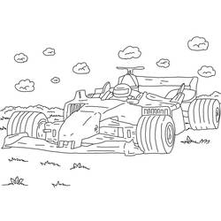 Раскраска: Формула-1 (Транспорт) #197660 - Бесплатные раскраски для печати