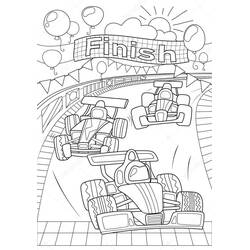 Раскраска: Формула-1 (Транспорт) #197678 - Бесплатные раскраски для печати