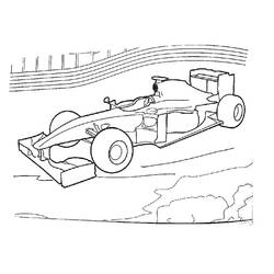 Раскраска: Формула-1 (Транспорт) #197699 - Бесплатные раскраски для печати