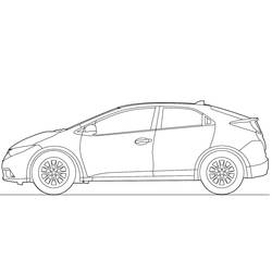 Раскраска: Honda (Транспорт) #204959 - Бесплатные раскраски для печати