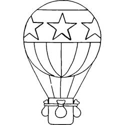 Раскраски: Воздушный шар - Бесплатные раскраски для печати