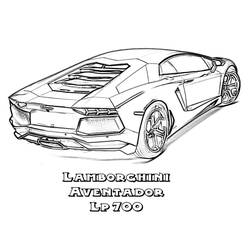 Раскраска: Lamborghini (Транспорт) #174217 - Бесплатные раскраски для печати