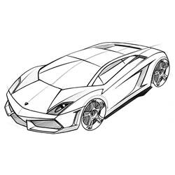 Раскраска: Lamborghini (Транспорт) #174229 - Бесплатные раскраски для печати