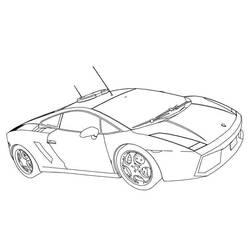 Раскраска: Lamborghini (Транспорт) #217279 - Бесплатные раскраски для печати