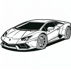 Раскраска: Lamborghini (Транспорт) #217283 - Бесплатные раскраски для печати