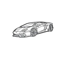 Раскраска: Lamborghini (Транспорт) #217286 - Бесплатные раскраски для печати