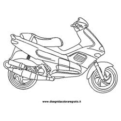 Раскраска: Скутер (Транспорт) #139553 - Бесплатные раскраски для печати
