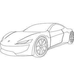 Раскраска: Tesla (Транспорт) #207826 - Бесплатные раскраски для печати