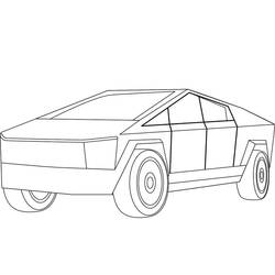 Раскраска: Tesla (Транспорт) #207829 - Бесплатные раскраски для печати