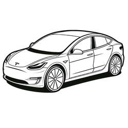 Раскраска: Tesla (Транспорт) #207846 - Бесплатные раскраски для печати