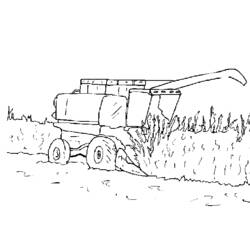 Раскраска: Трактор (Транспорт) #141947 - Бесплатные раскраски для печати