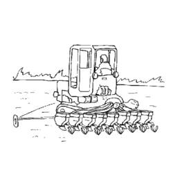 Раскраска: Трактор (Транспорт) #141955 - Бесплатные раскраски для печати