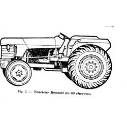 Раскраска: Трактор (Транспорт) #142059 - Бесплатные раскраски для печати