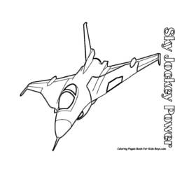 Раскраска: Военные самолеты (Транспорт) #141086 - Бесплатные раскраски для печати