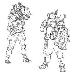 Раскраска: Apex Legends (Видеоигры) #184319 - Бесплатные раскраски для печати