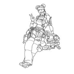 Раскраска: Apex Legends (Видеоигры) #184330 - Бесплатные раскраски для печати