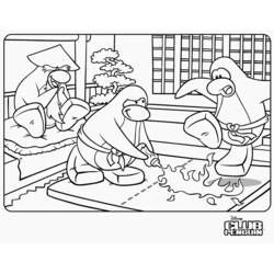 Раскраски: Club Penguin - Бесплатные раскраски для печати